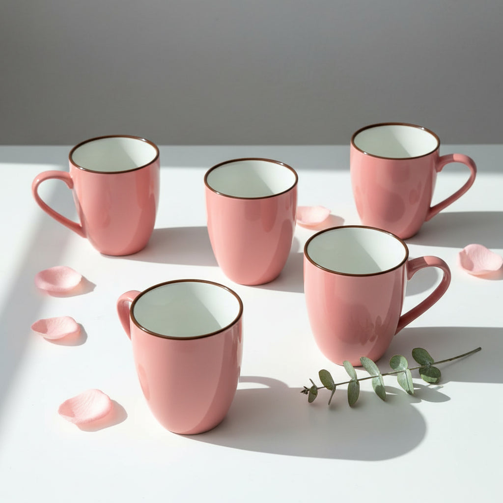 Multi Color Ceramic Coffee Mug –  6PCS SET