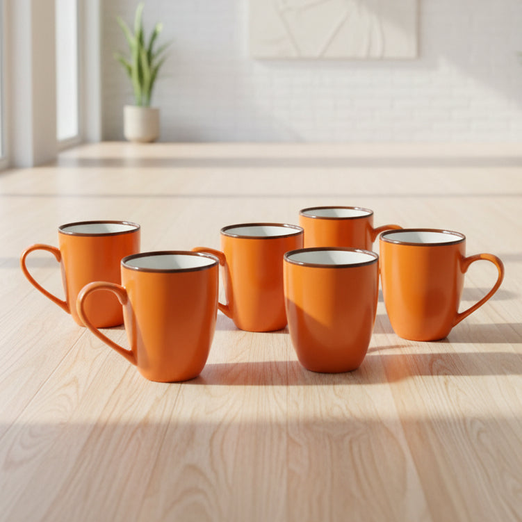 Multi Color Ceramic Coffee Mug –  6PCS SET