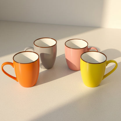 Multi Color Ceramic Coffee Mug –  6PCS SET