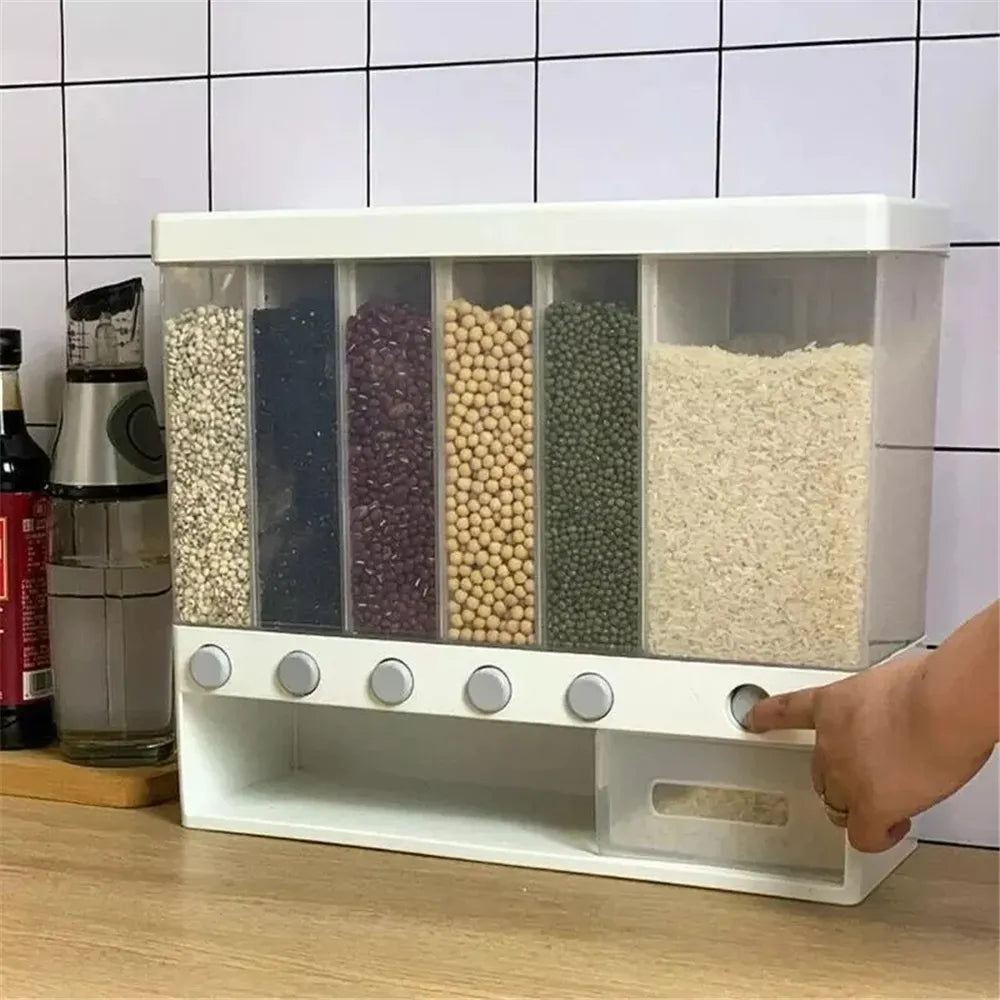 Multifunctional Household Rice Storage Container | Airtight Grain & Cereal Dispenser for Kitchen Organization