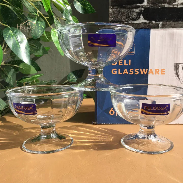 Delisoga® 6-Piece Glass Dessert & Ice Cream Bowl Set