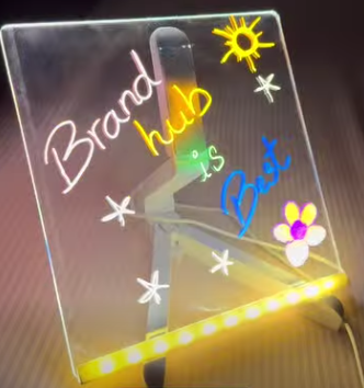 DIY Handwritten LED Acrylic Message Board & Luminescent Lamp Set