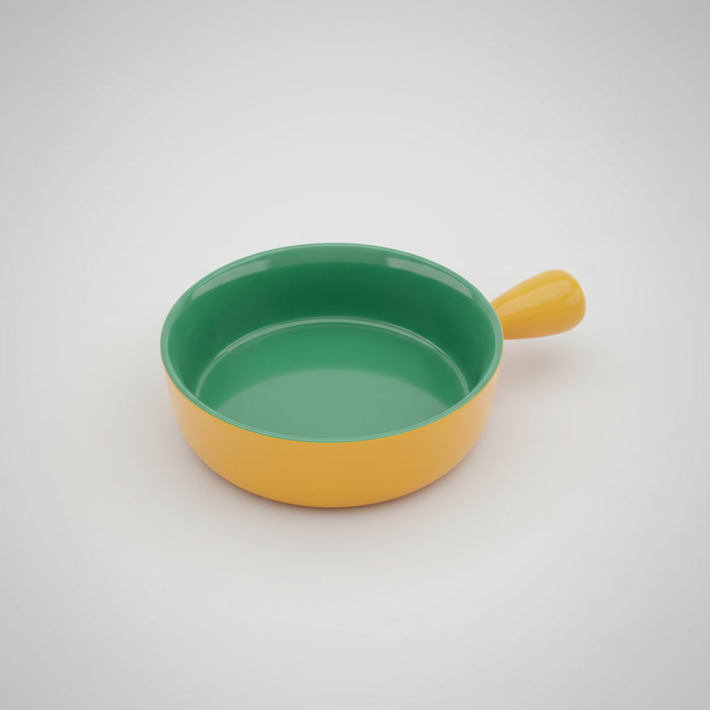 Ceramic Baking Skillet Bowl with Single Handle
