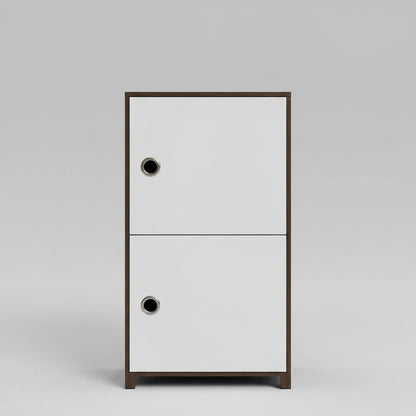 2-Cube DIY Modular Portable Storage Cabinet with Doors