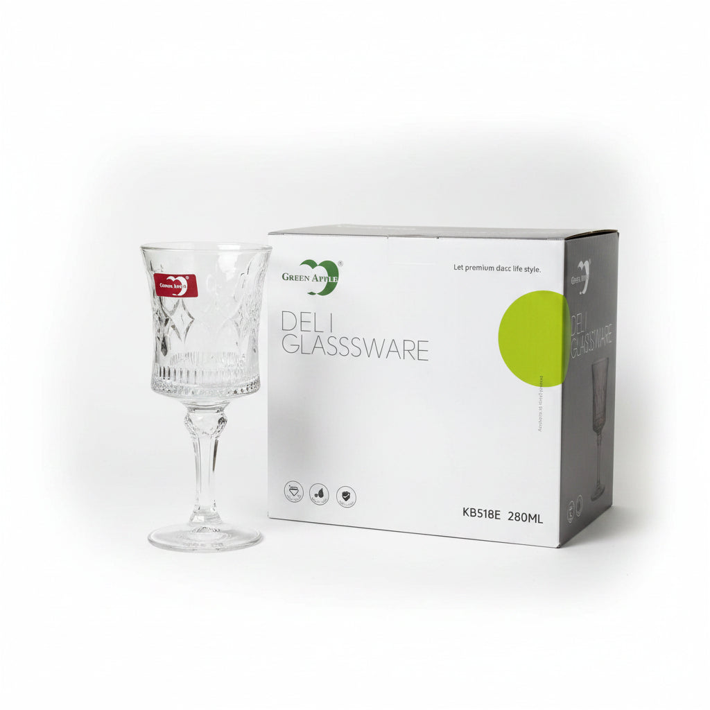 Green Apple Stemmed Glassware Set 280ml