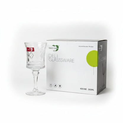 Green Apple Stemmed Glassware Set 280ml