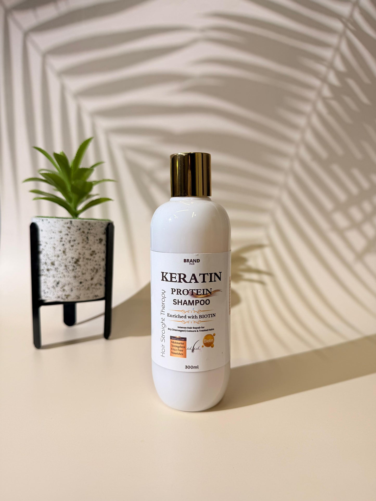 Keratin shampoo for straight hairs
