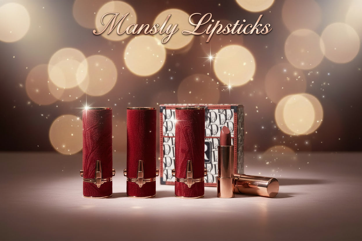 Mansly Lipstick Set (3 Pcs) – High Quality Matte Lip Colors