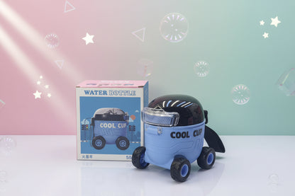Cute Kids Water Bottle Tyre Base Cups – Easy Carry & Spill-Resistant