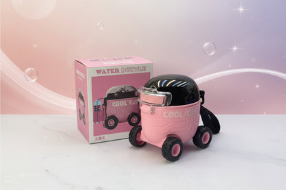Cute Kids Water Bottle Tyre Base Cups – Easy Carry & Spill-Resistant