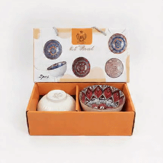 ROYAL 4.5" Printed Ceramic Bowl Gift Set (2-Piece)