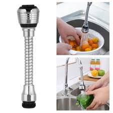 Flexible Kitchen Faucet Sprayer Attachment – 360° Rotatable Sink Extension