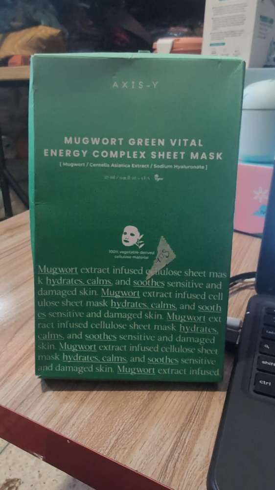 mugwort sheet mask
