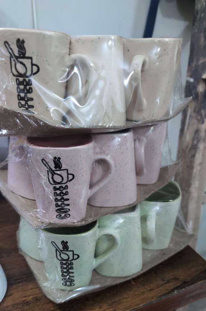 COFFEE MUG 6 PCS SET MULTI COLOUR