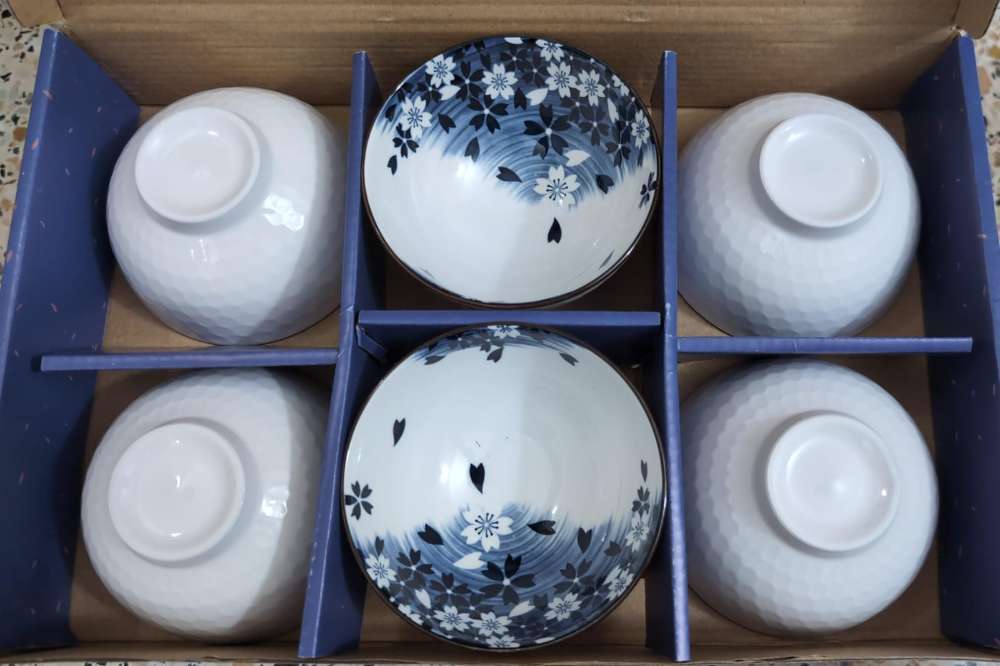 6 PCS PRINTED BOWL SET