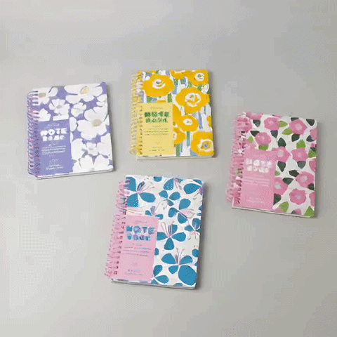 Floral Mini Spiral Notebook – Cute Pocket Memo Book for School, Office & Journaling